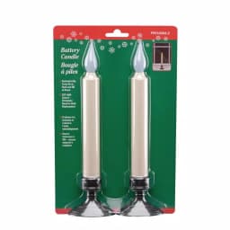 Xodus Innovations 9 in. Aged Bronze Amber LED Window Candle with Ivory Stick and Base (2-Pack) thumbnail 2