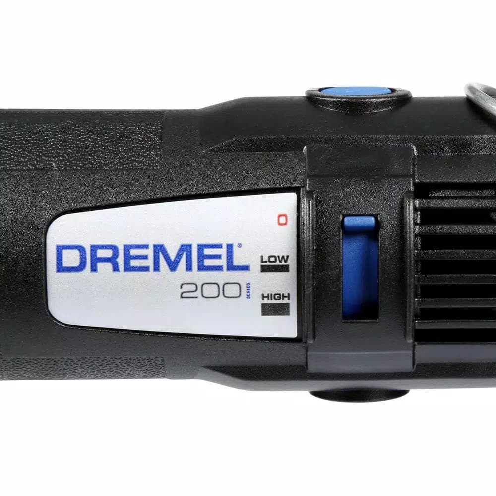 Dremel 200 Series Dual Speed Corded Rotary Tool Kit with 15 Accessories and 1 Attachment