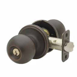 Copper Creek Tuscan Bronze Keyed Entry Door Knob, ANSI Grade 2 Residential & Commercial Lockset thumbnail 1