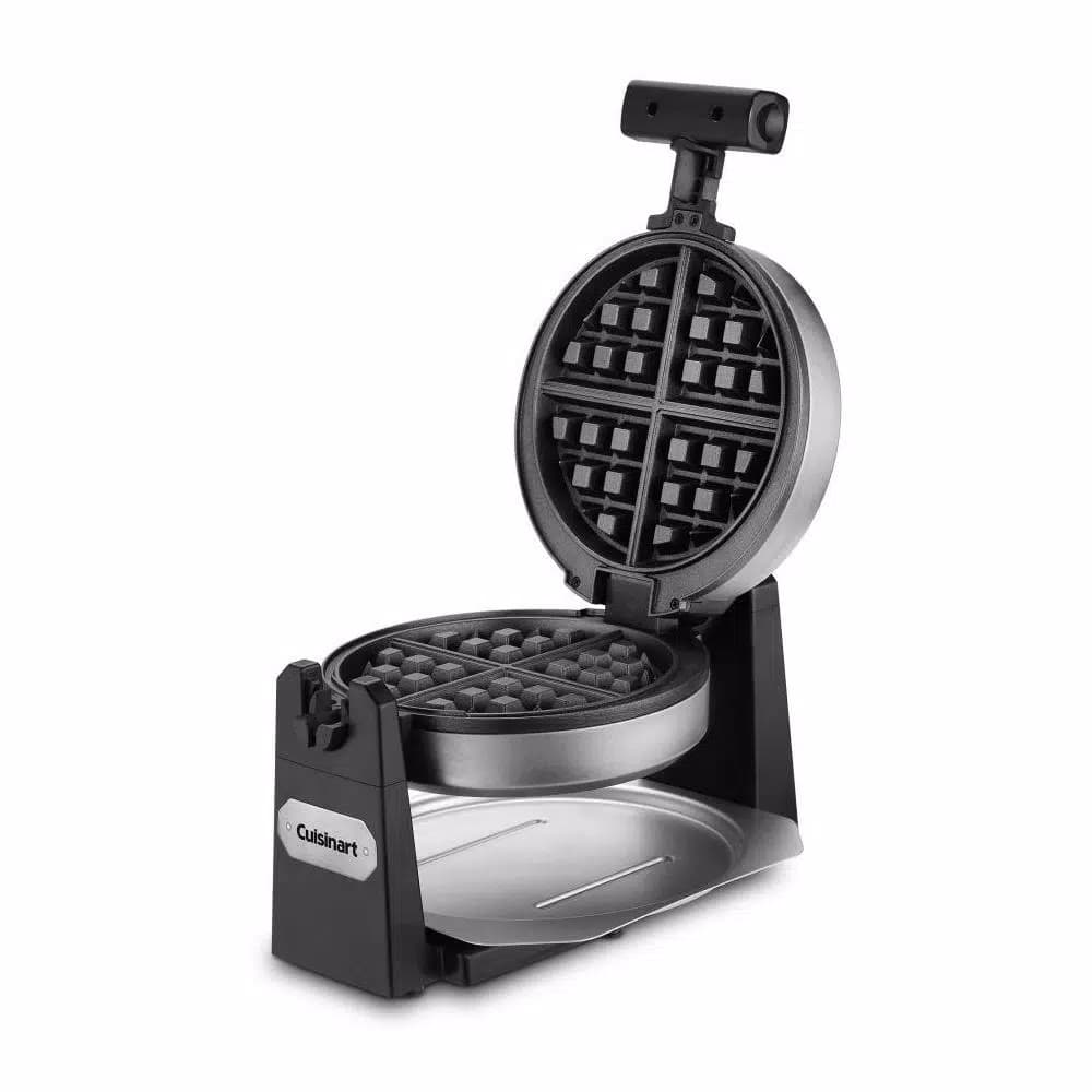 Cuisinart Single Belgian Waffle Maker, Rotating Non-Stick Stainless Steel Waffle Iron