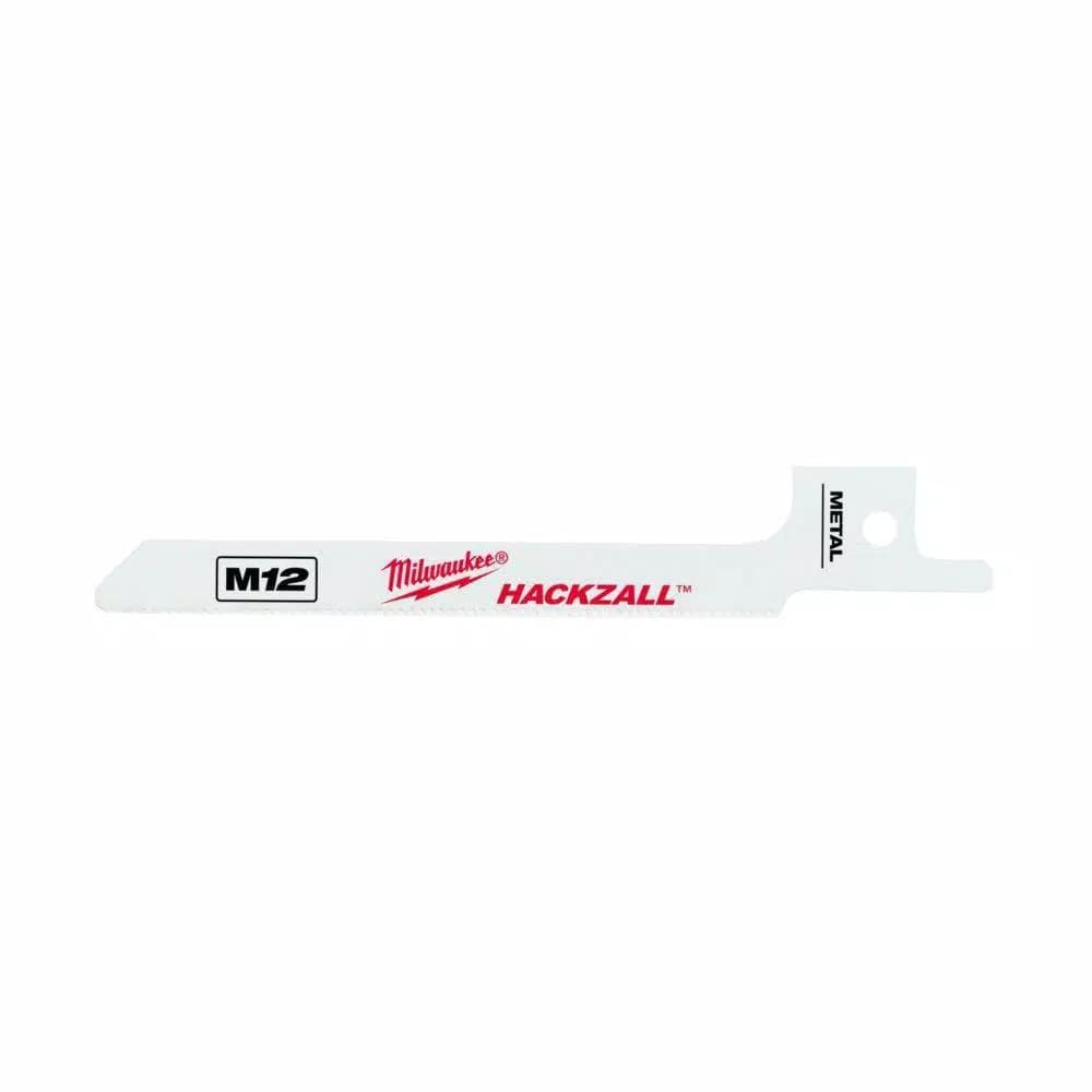 Milwaukee 3-1/2 in. 12 TPI Metal Scroll Reciprocating Saw Blades (5 Pack)