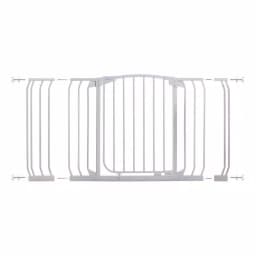 Dreambaby Chelsea Extra Wide Auto-Close Security Gate with Extensions, White thumbnail 1