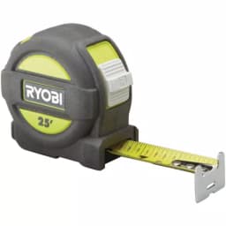 RYOBI 25 ft. Tape Measure with Overmold Housing and Wireform Belt Clip thumbnail 5