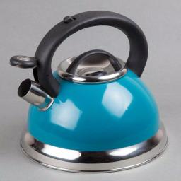 Creative Home Alexa 3.0 Qt. Stainless Steel Whistling Tea Kettle, Aqua Blue thumbnail 3