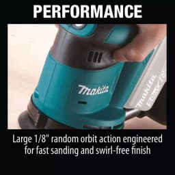 Makita 18V LXT Cordless 5 in. Random Orbit Sander, Tool-Only (XOB01Z) thumbnail 8