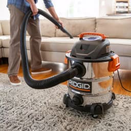 RIDGID 10 Gal. 6.0 Peak HP Stainless Steel Wet/Dry Shop Vacuum with Locking Accessories thumbnail 10