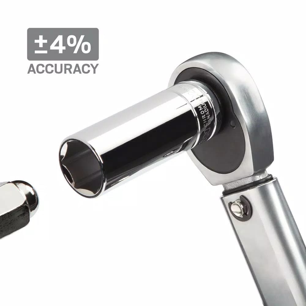 TEKTON 1/2 in. Drive Click Torque Wrench, 25-250 ft./lb.