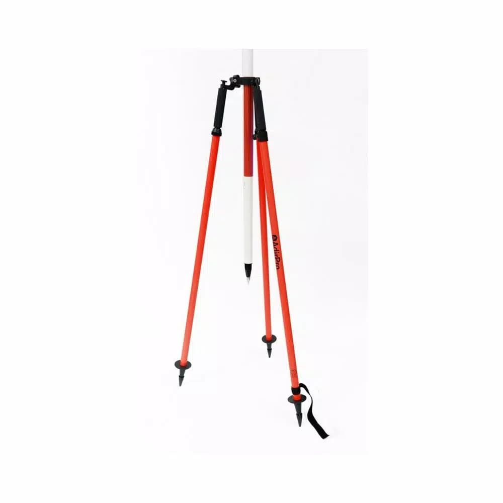 AdirPro Aluminum Red Prism Pole Tripod with Side-Entry Thumb Screw Head