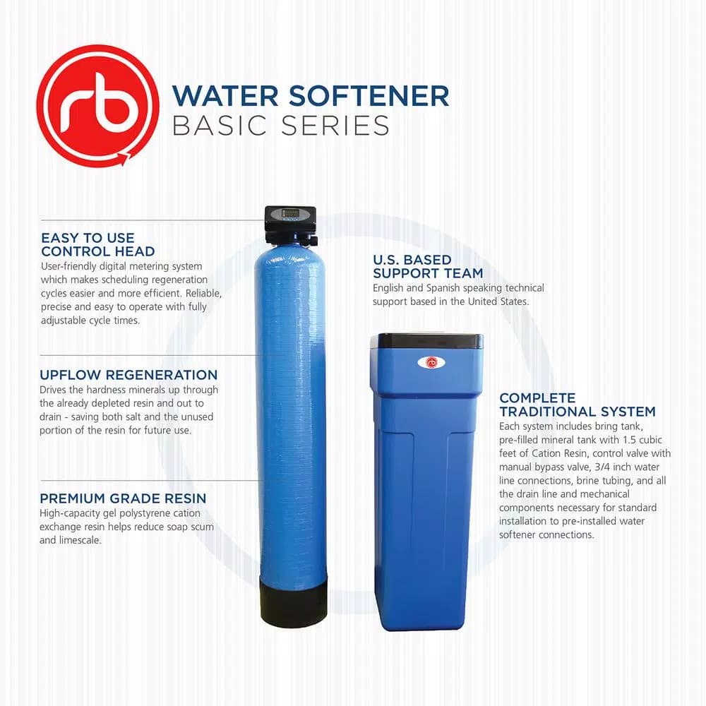 ReplacementBrand 32,000-Grain High Efficiency Digital Water Softener with LCD Display