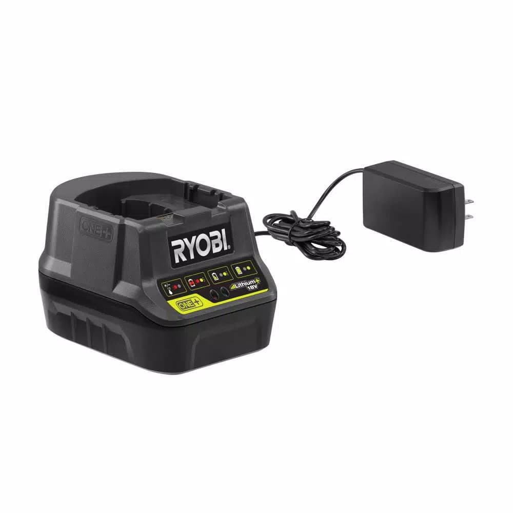 RYOBI 18V ONE+ 1.5 Ah Compact Lithium-Ion Battery 2-Pack with Charger Kit