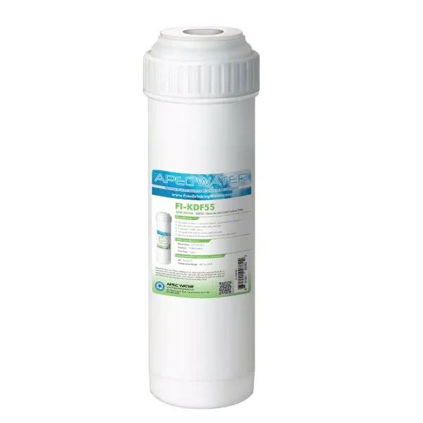APEC Water Systems APEC FI-KDF55 10 in. KDF and GAC Water Filter Cartridge for Heavy Metals, Chlorine, and Bacteria Removal