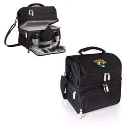 ONIVA Pranzo Jacksonville Jaguars Black Insulated Lunch Bag with Cutlery Set thumbnail 2