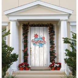 My Door Decor 36 in. x 80 in. Christmas Wreath Garage Door Banner Mural thumbnail 2