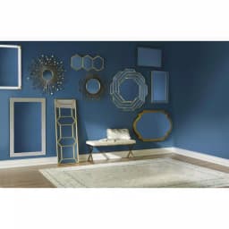Stratton Home Decor Penelope Round Bronze Metal Accent Mirror, 35 in. W x 34 in. H thumbnail 5