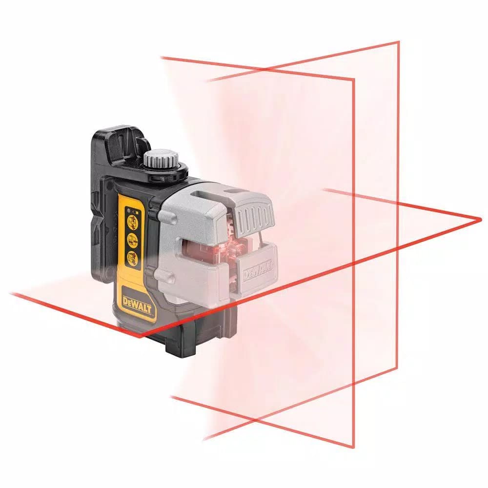 DEWALT DW089K 3-Beam Red Self-Leveling Cross Line Laser Level with Case