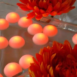 LUMABASE Orange Floating Blimp LED Lights, Waterproof Battery Operated Decorative Lights (12-Count) thumbnail 5