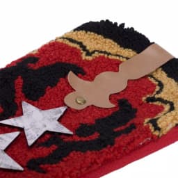 Glitzhome Red Boot Hooked Polyester Christmas Stockings, 19.69 in. (2-Pack) thumbnail 3