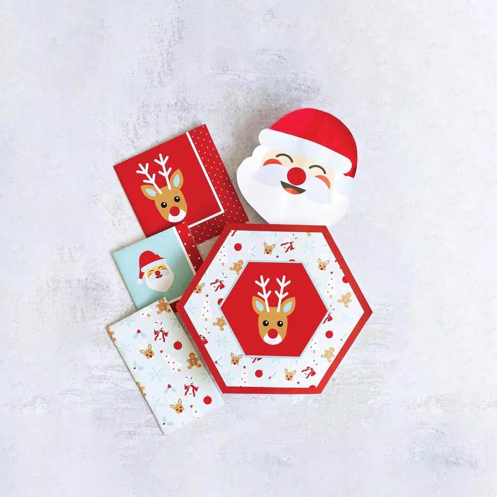 Sugar Plum Party SugarPlum Holly Jolly 32-Piece Assorted Disposable Paper Napkins