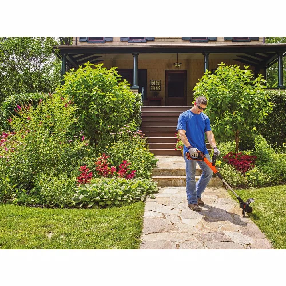 BLACK+DECKER 20V MAX Cordless String Trimmer and Edger Combo with (2) 1.5 Ah Batteries and Charger