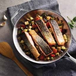 Tramontina Gourmet 12 in. Tri-Ply Clad Stainless Steel Frying Pan with Helper Handle thumbnail 4