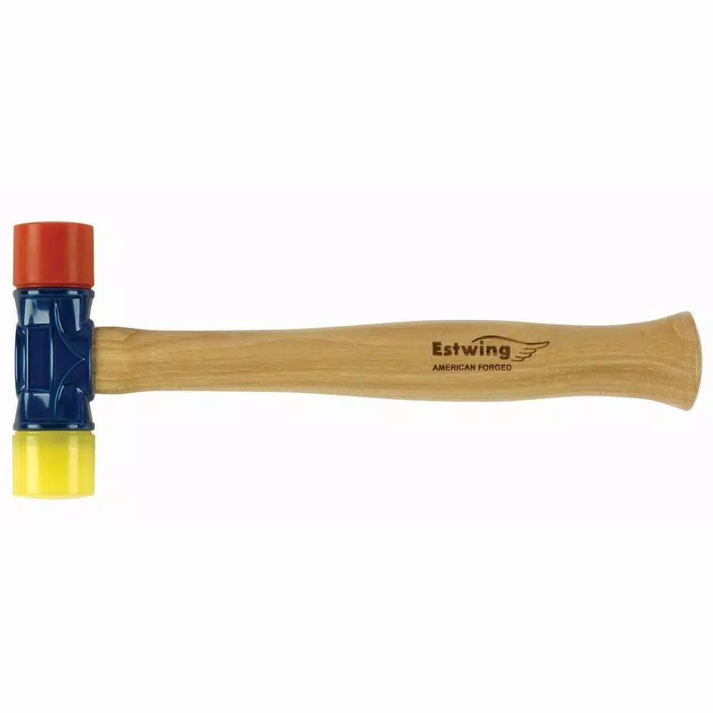 Estwing 12 oz. Double-Face Soft Hammer with 10.5 in. Hickory Handle