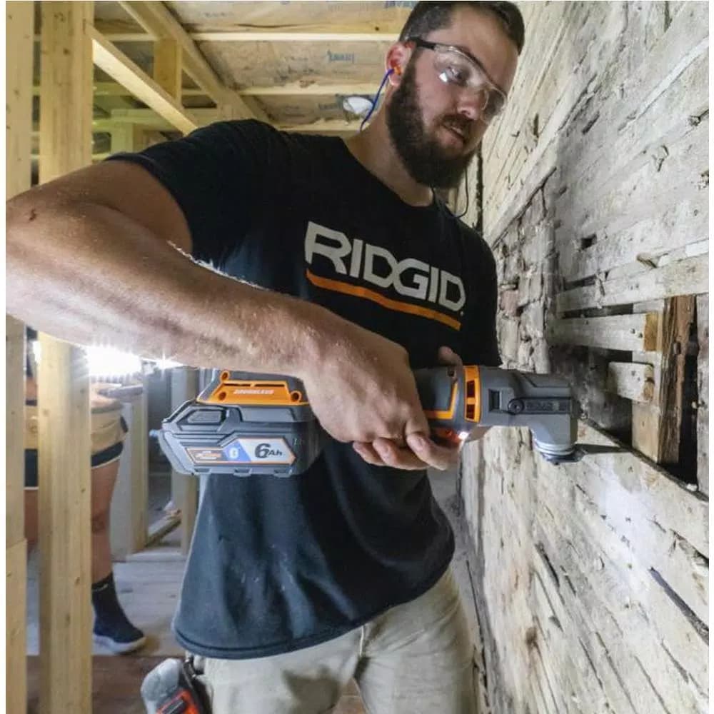 RIDGID 18V OCTANE JobMax Brushless Multi-Tool Kit with 2.0 Ah Battery and Charger