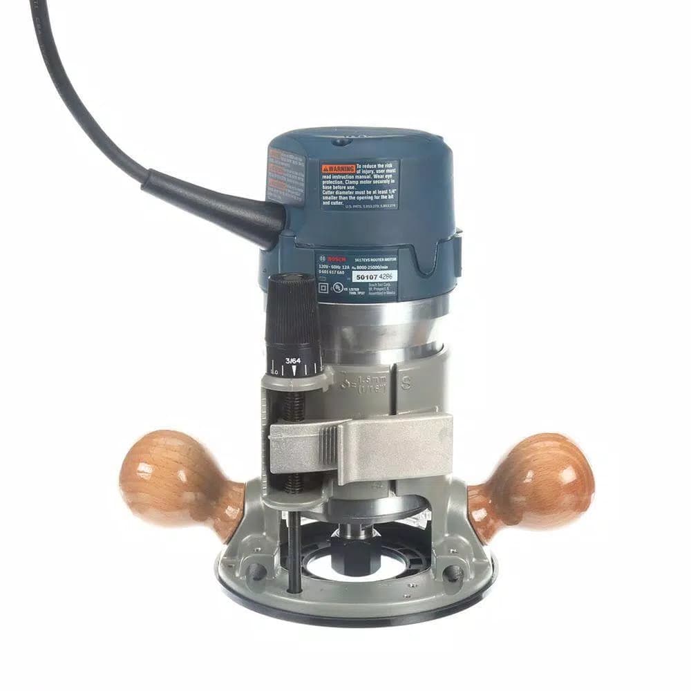 Bosch 12 Amp 2-1/4 in. Variable Speed Plunge and Fixed Base Router Kit with Hard Case