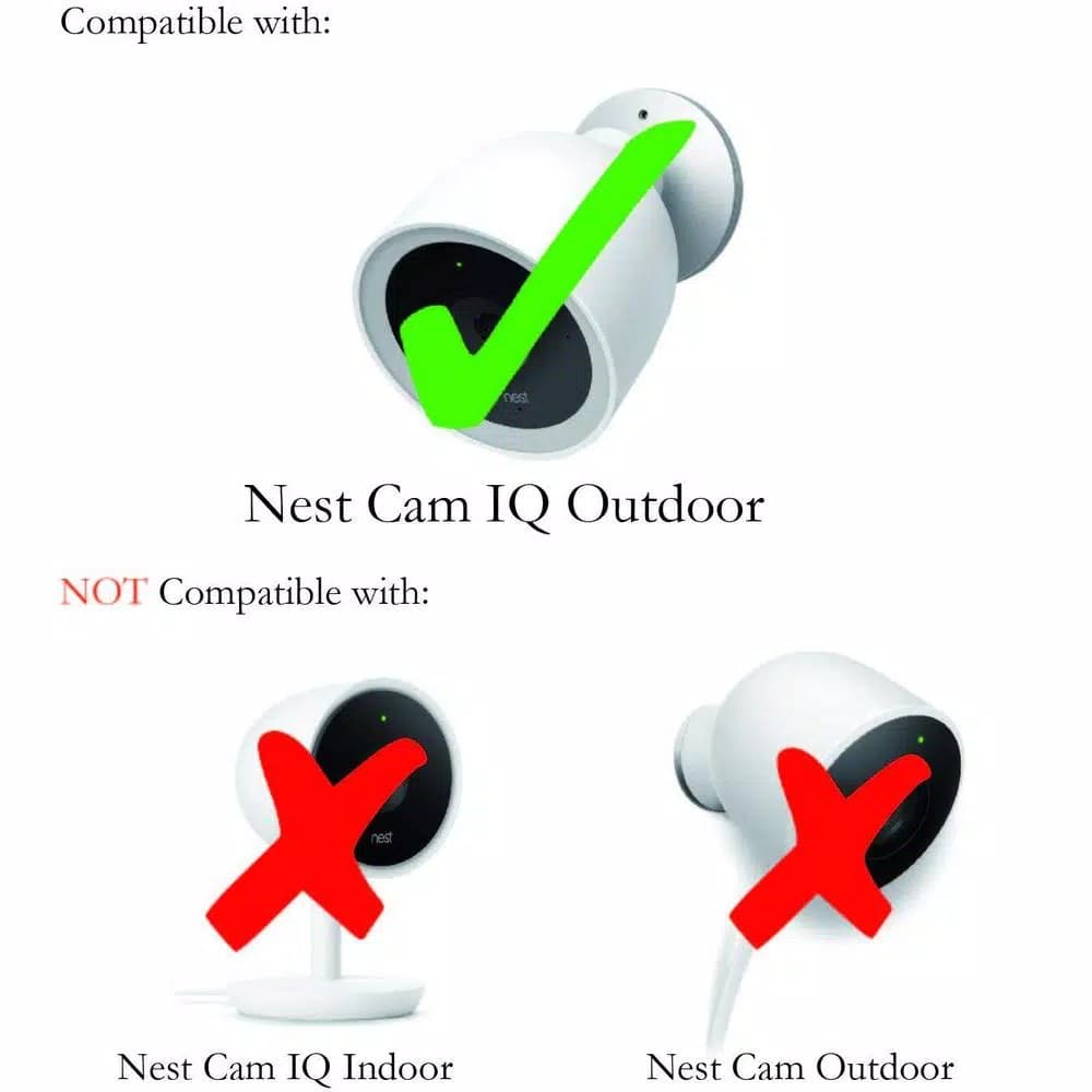 Wasserstein Protective Silicone Skin for Google Nest Cam IQ Outdoor Security Camera, Beige