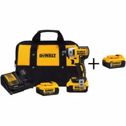 DEWALT 20V MAX XR 3/8 in. Compact Brushless Cordless Impact Wrench Kit with 3 Batteries and Charger thumbnail 1