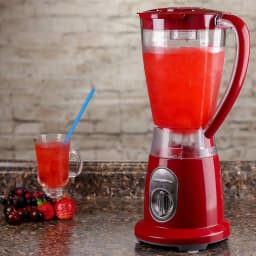 Ovente 400W Professional Blender, 50 oz 2-Speed Jar Blender with Pulse, Stainless Steel Blades, Red thumbnail 8