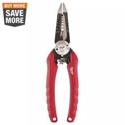 Milwaukee 7.75 in. 6-in-1 Combination Electrician's Wire Stripper Pliers thumbnail 1