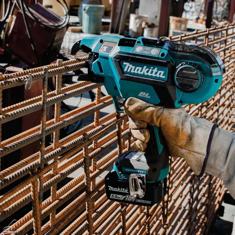 Makita 18V LXT Brushless Cordless Rebar Tying Tool Kit with 5.0 Ah Battery