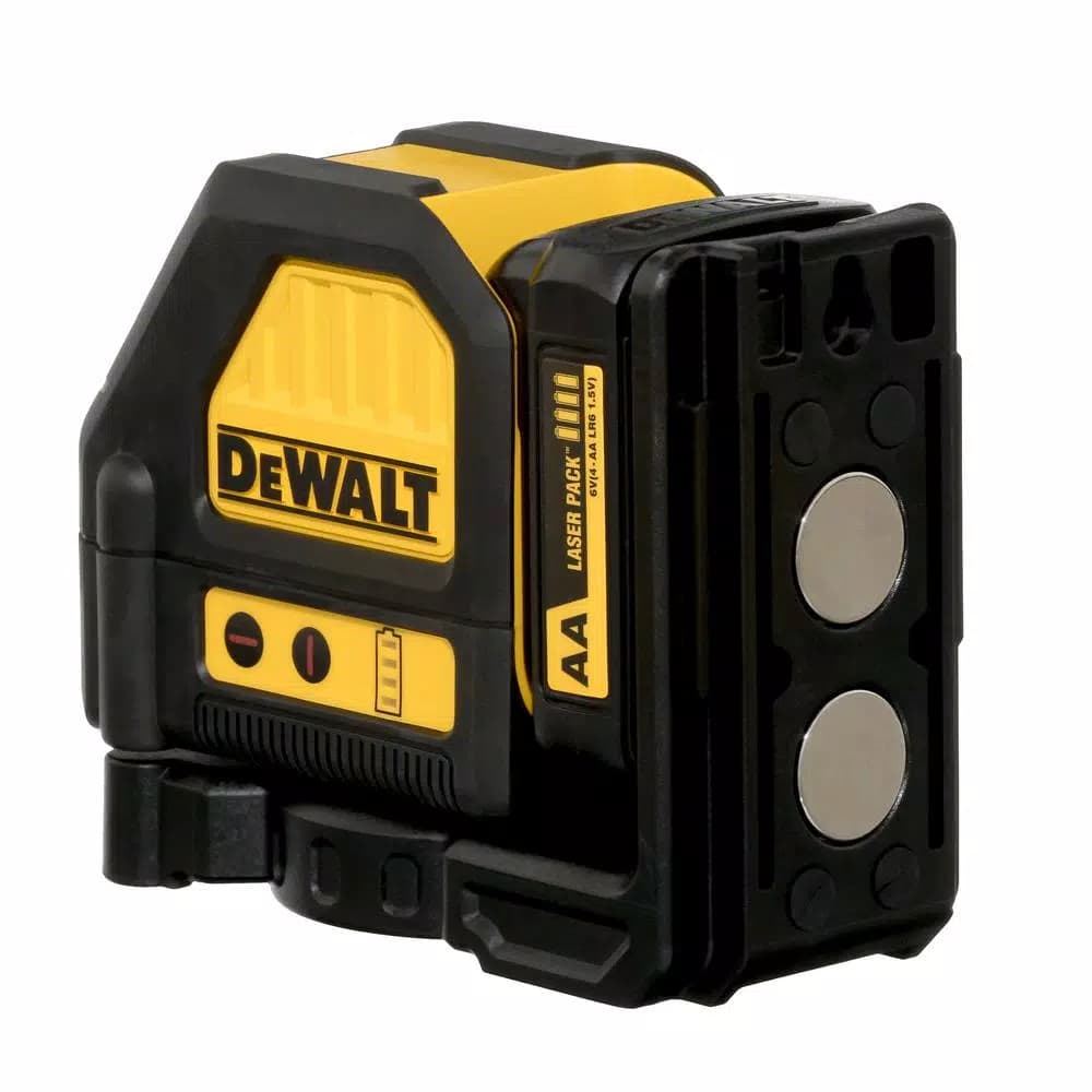 DEWALT 12V MAX Red Self-Leveling Cross-Line Laser Level Kit with AA Starter Pack