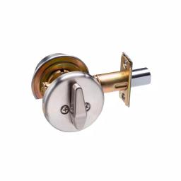 Taco Stainless Steel Cylindrical Entry Knob and Deadbolt Combo, Weiser Keyway, Grade 3 thumbnail 2