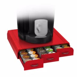 Mind Reader Anchor Red K-Cup Storage Drawer, 36-Capacity Single Serve Coffee Pod Organizer thumbnail 7