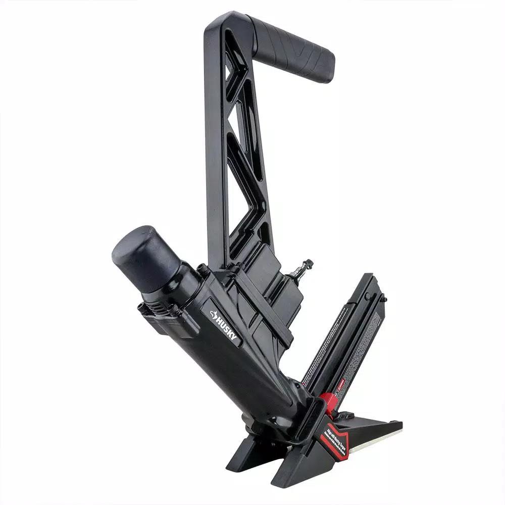 Husky 3-in-1 Pneumatic Flooring Nailer and Stapler, 15.5 and 16 Gauge, 2 in.