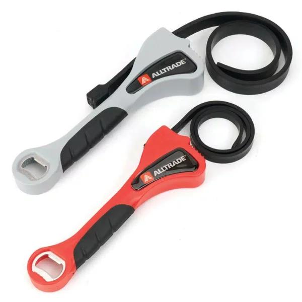 Alltrade G.O.T. Grips Opens Turns Strap Wrench Set, 2-Piece, Red