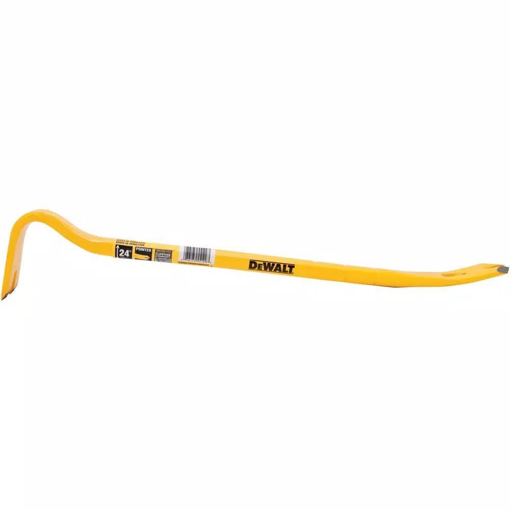DEWALT 24 in. Wrecking Bar Pry Bar with Tri-Lobe Design
