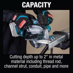 Makita 18V LXT Cordless 5-3/8 in. Metal Cutting Circular Saw - XSC03Z Tool Only thumbnail 10