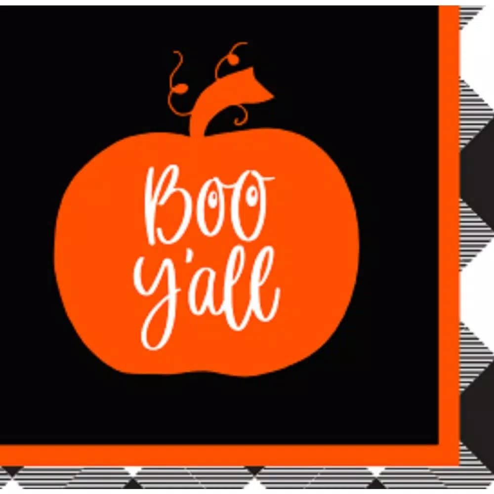 Sugar Plum Party SugarPlum Collection 32-Piece Pumpkin Assorted Disposable Cocktail Paper Napkins