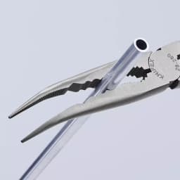 KNIPEX 11 in. Extra Long Reach Angled Long Nose Pliers thumbnail 8
