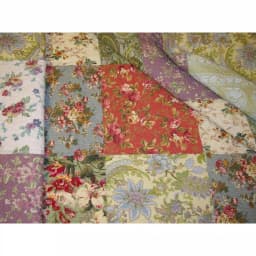 Greenland Home Fashions Blooming Prairie Multi Color Quilted Cotton Throw, Floral Patchwork Design thumbnail 3
