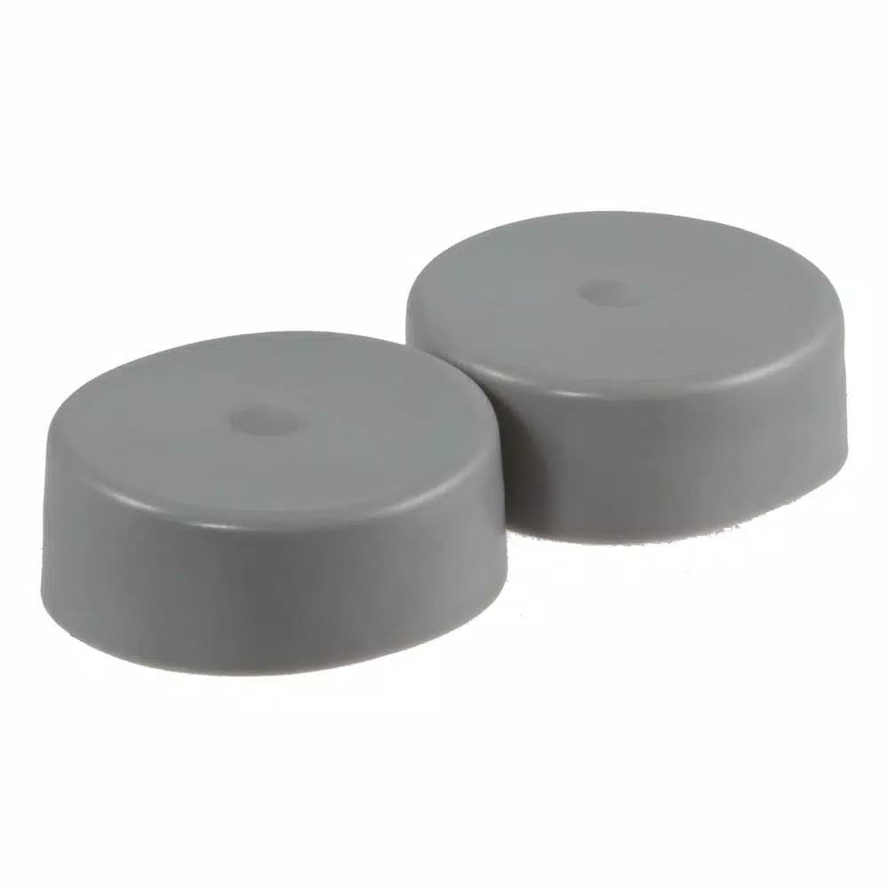 CURT 2.44" Bearing Protector Dust Covers, Gray Plastic (2-Pack)
