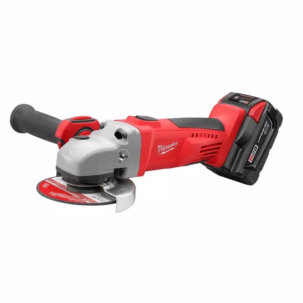 Milwaukee M28 28V Lithium-Ion Cordless Angle Grinder/Cut-Off Tool Kit with 3.0 Ah Battery and Charger
