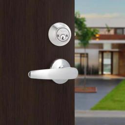 Toledo Fine Locks Cordoba Double Cylinder Satin Nickel Entry Handleset thumbnail 4