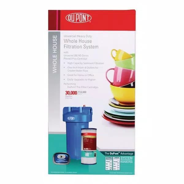 DuPont Heavy Duty Whole House Water Filtration System with 300 Series Poly Cartridge