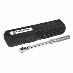 Klein Tools 3/8 in. Torque Wrench with Square-Drive Ratchet Head, 30-250 in. lb. thumbnail 1