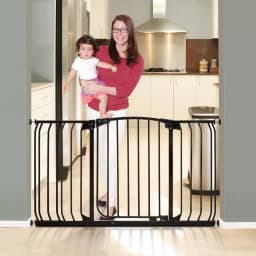 Dreambaby Chelsea Extra Wide Auto-Close Security Gate with Extensions, Black thumbnail 2