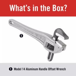 RIDGID 14 in. Model 14 Aluminum Offset Pipe Wrench thumbnail 2