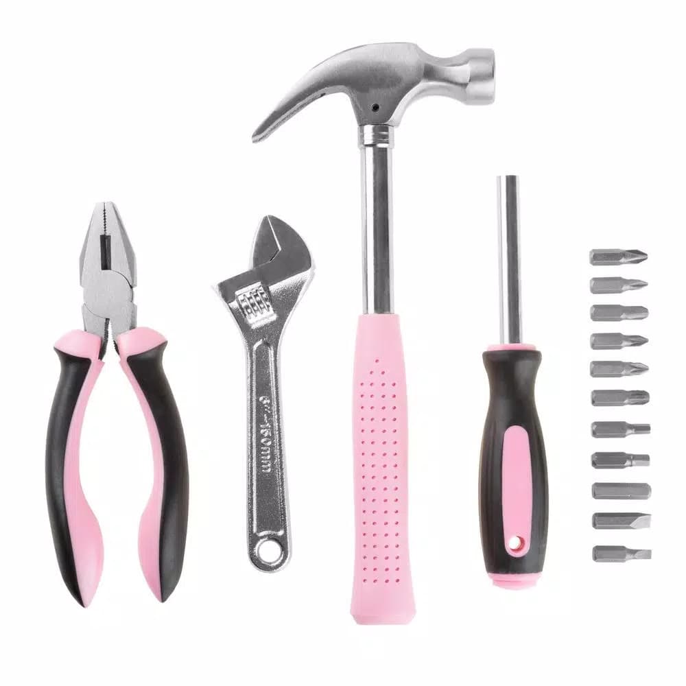 Stalwart 15-Piece Home Tool Kit with Sturdy Carrying Case